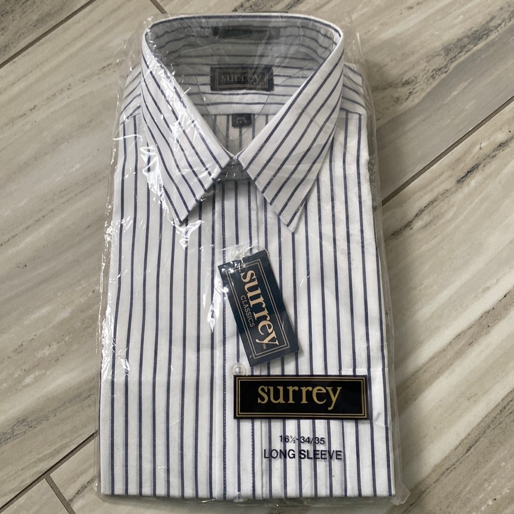 Surrey Mens Dress Shirt - BRAND NEW IN BAG - 16.5 34/35